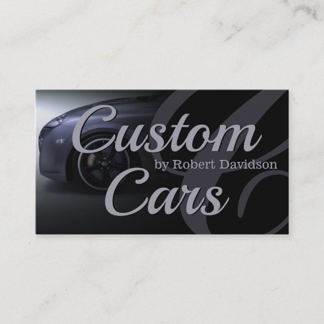 Custom car wrap business card (Front)