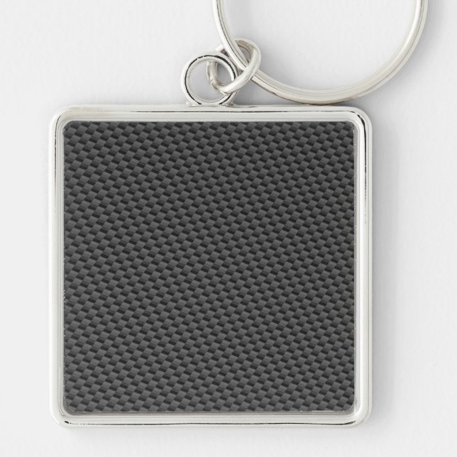 custom carbon fibre texture key ring (Front)