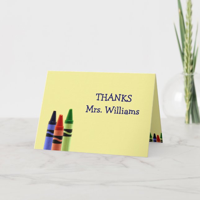 Custom card - Crayons (Front)