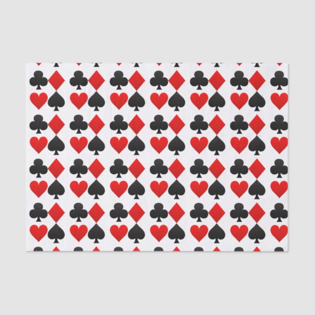 Custom Card Deck/Vegas/Poker Hearts Tissue Paper (Front)