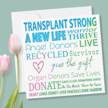 Custom Card Transplant Organ Donation Awareness
