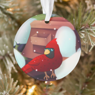 Custom Cardinal Christmas Family Ornament