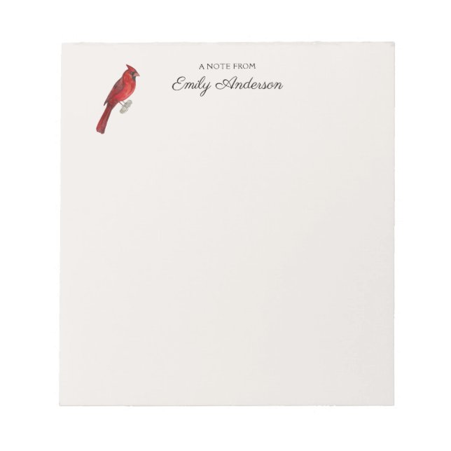 Custom Cardinal Notepad (Front)