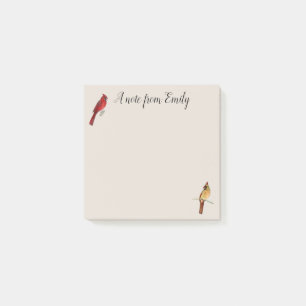 Custom Cardinal Post-it Notes