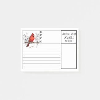 Custom Cardinals Appear When Angels Are Near Post-it Notes
