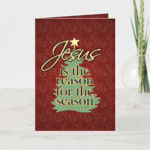 Custom Cards, Jesus is the Reason for the Season Holiday Card