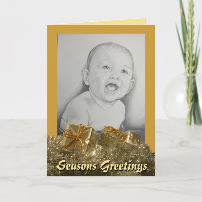 Custom Cards Seasons Greetings Christmas Cards (Front)