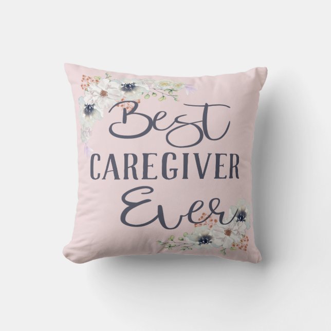 Custom Careworker Appreciation Gift Cushion (Front)
