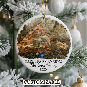 Custom Carlsbad Caverns National Park, New Mexico Ceramic Ornament