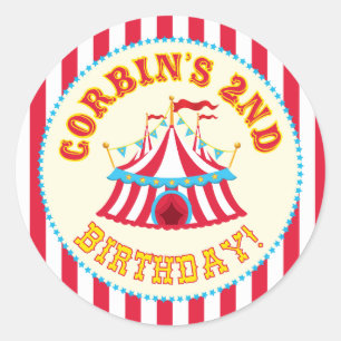 Custom Carnival Sticker with Custom name Corbin