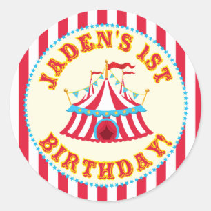 Custom Carnival Sticker with Custom name Jaden