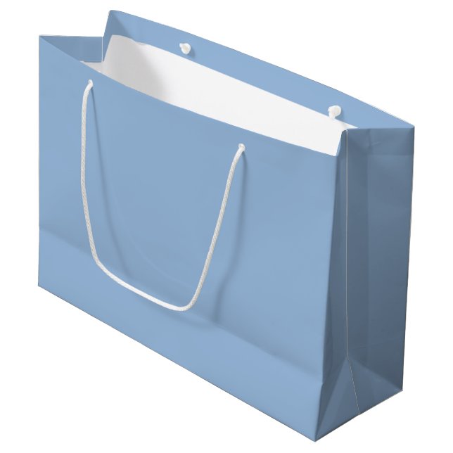 Custom Carolina Blue Gift Bag - Large, Glossy (Front Angled)