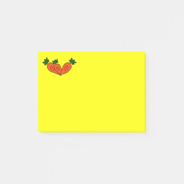 Custom Carrot Post-It-Note Post-it Notes (Front)