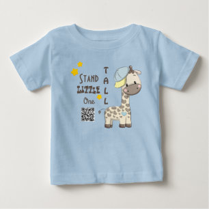 Custom Cartoon Baby Boy Giraffe T-Shirt