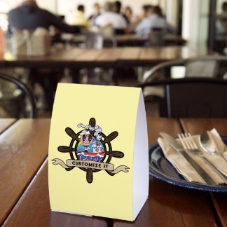 Custom Cartoon Sailor Nautical Ship Wheel