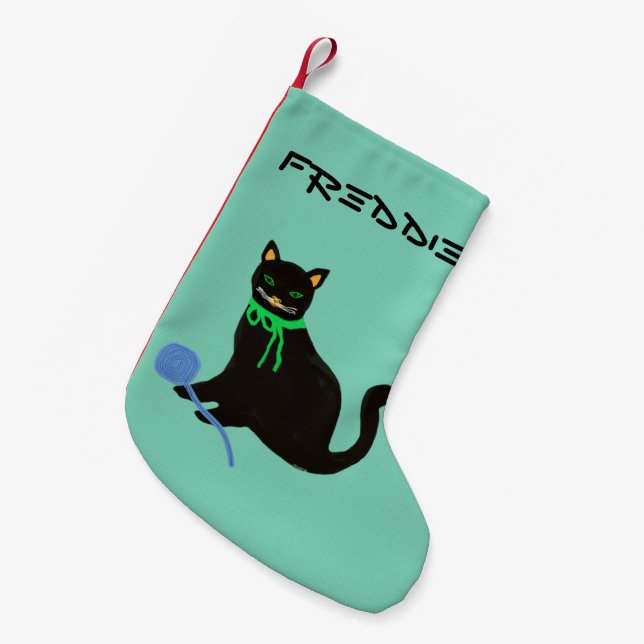 Custom Cat Design Christmas Stocking (Front (Hanging))
