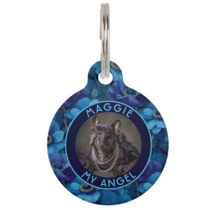 Custom Cat Lover Present Anemones Pet Tag
