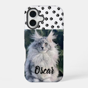 Custom Cat Photo Phone Case with Name