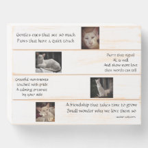 Custom Cat Picture Wood Box Sign