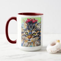 Custom Cat Portrait Painting -Forever Loved Pet