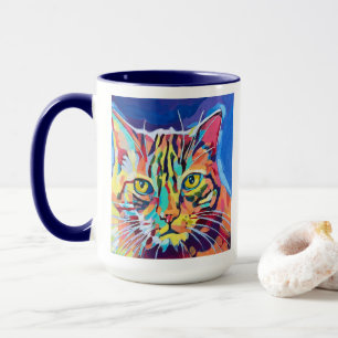Custom Cat Portrait Painting - Gift for Cat Lovers Mug