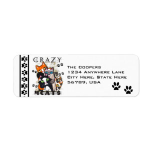 Custom Cat Return Address Labels