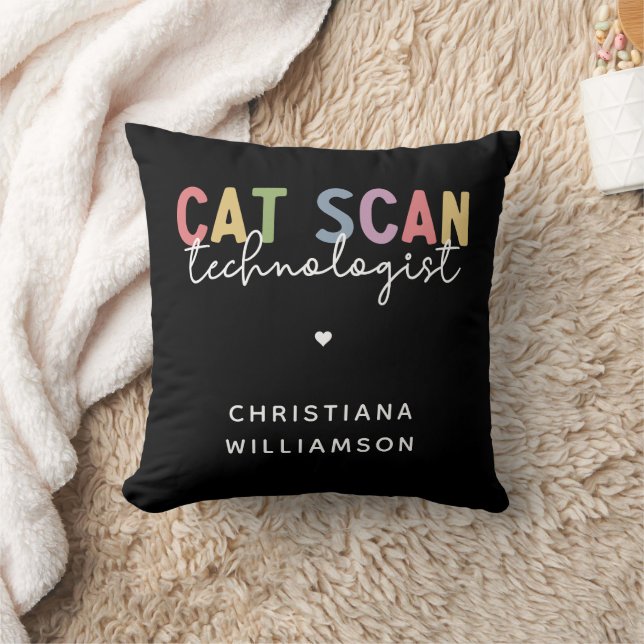Custom CAT Scan Technologist CT Tech Gifts Cushion (Blanket)