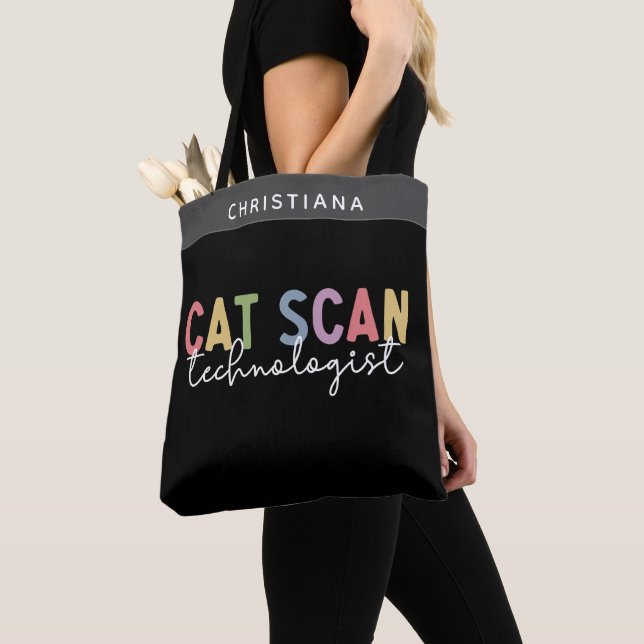 Custom CAT Scan Technologist CT Tech Gifts Tote Bag (Close Up)