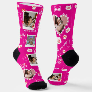 Custom Cat Socks with Photo – Personalised Pet