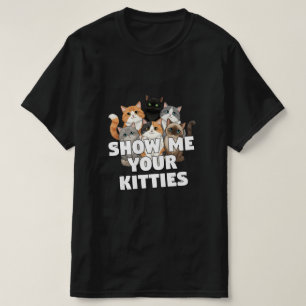 Custom Cat T-Shirt with Kittens Funny 