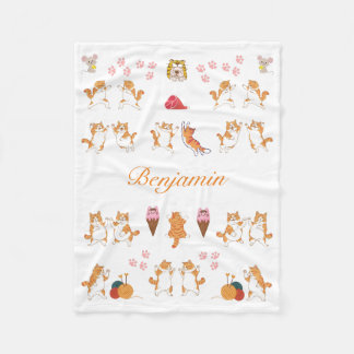 Custom Cat-Themed Blanket for Cat Lovers