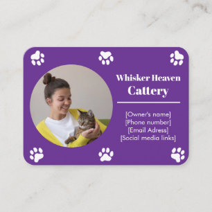 Custom Cattery Business Card