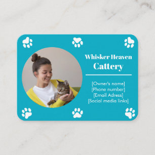 Custom Cattery Business Card