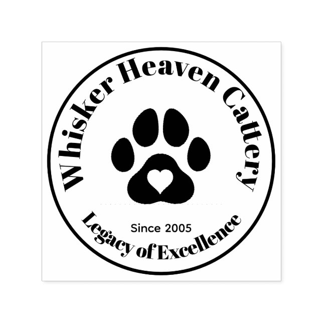 Custom Cattery Business Stamp  (Design)
