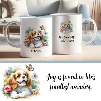 Custom Cavalier King Charles Spaniel Mug and Quote