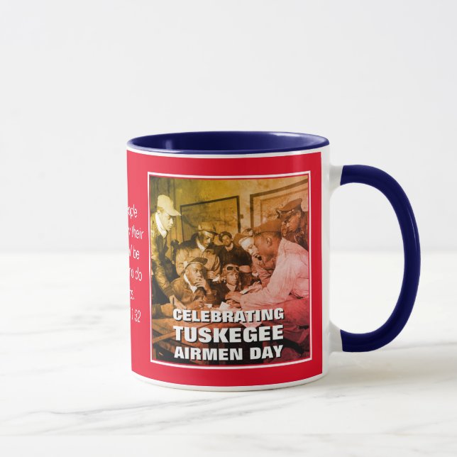 Custom Celebrating TUSKEGEE AIRMEN Day Mug (Right)