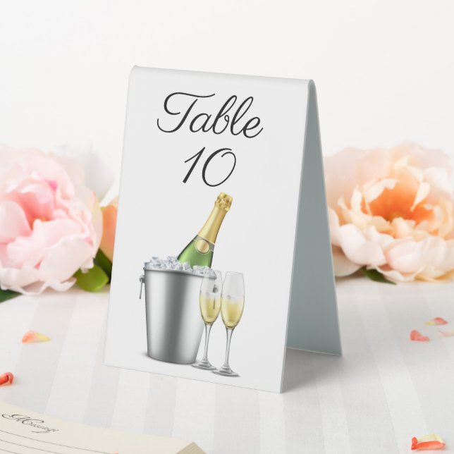 Custom Celebration  Table Tent Sign (In SItu (Wedding))