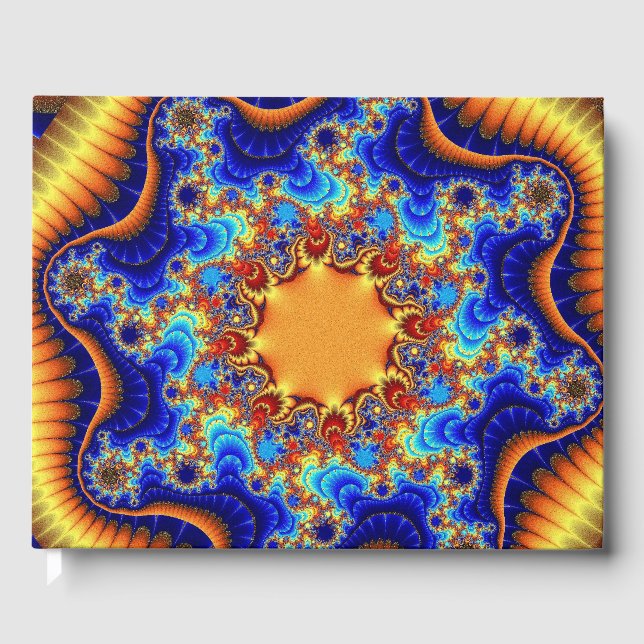 Custom Celestial Fractalscope Guest Book (Front)