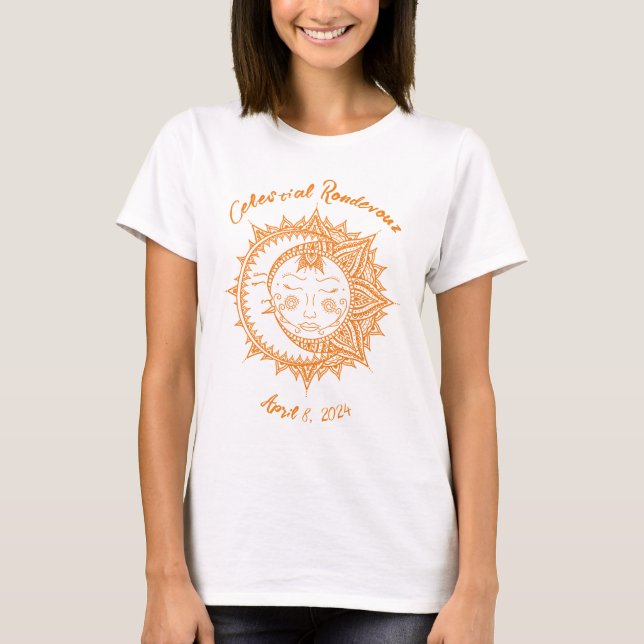 Custom Celestial Rendezvous Eclipse  T-Shirt (Front)