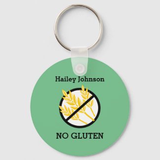 Custom Celiac or Wheat Allergy Personalised Kids Key Ring