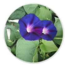 Custom Ceramic Knob with Flowers