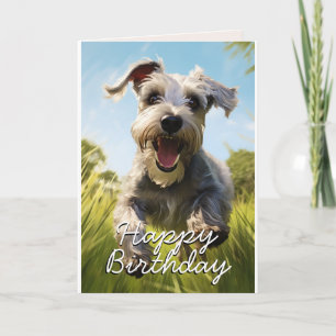 Custom Cesky Terrier Birthday Card