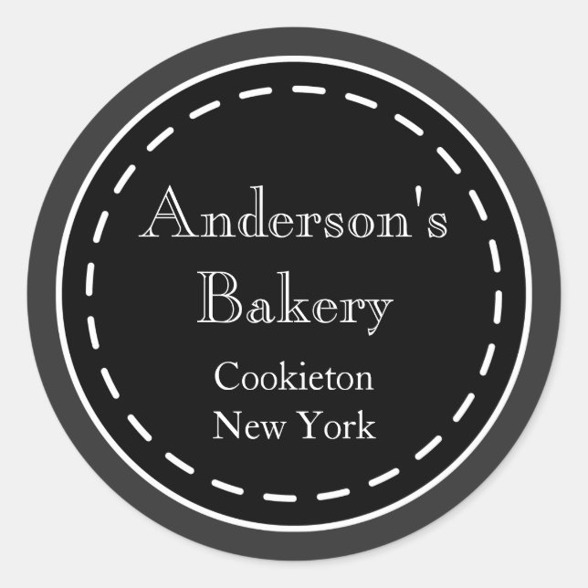 Custom Chalkboard Business Stickers (Front)