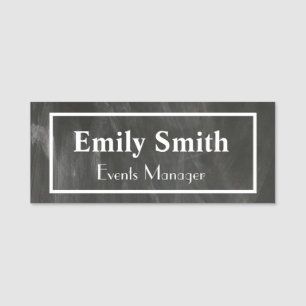 Custom Chalkboard Magnetic Name Badge