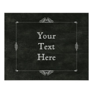 Custom Chalkboard Print