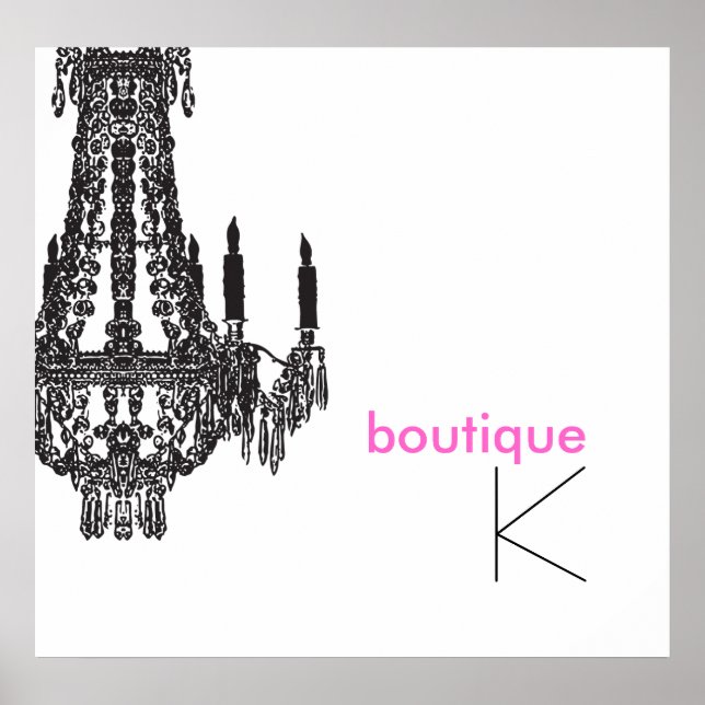 Custom Chandelier Poster (Front)