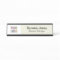 Custom Changeable Name Plate with Company Logo