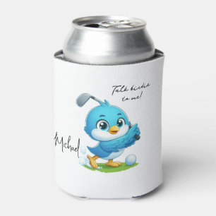Custom Cheeky Golf Bird Cartoon Can Cooler