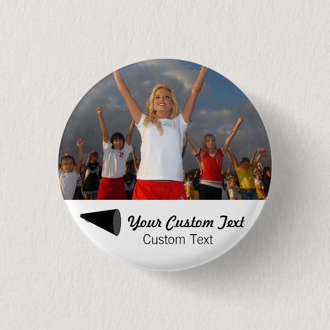 Custom Cheerleading Photo Team Spirit 3 Cm Round Badge (Front)