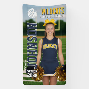 Custom Cheerleading Senior Cheer Homecoming Game Banner